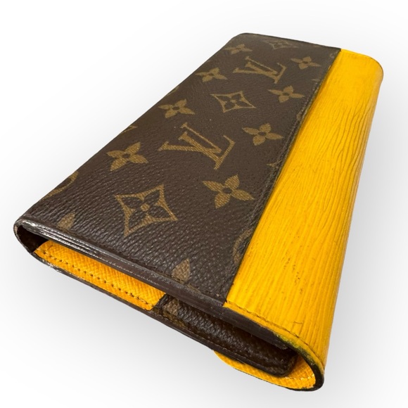 LOUIS VUITTON Limited Edition Marie-Lou Tri-fold Long Wallet, Mimosa - Picture 8 of 16